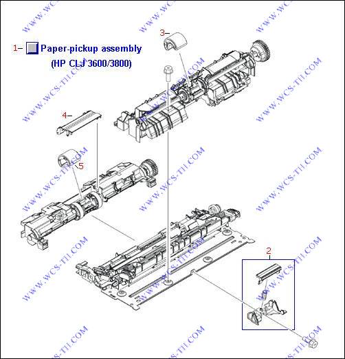 HP Color LaserJet 3600 Paper Pickup Assembly (HP CLJ 3600/3800)