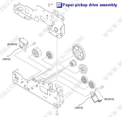 HP Color LaserJet 3600 Paper Pickup Drive Assembly