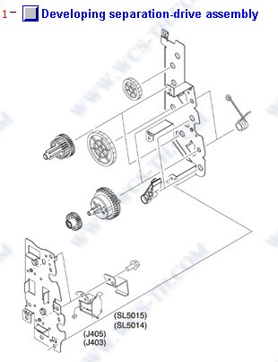 HP Color LaserJet 3600 Developing Separation Drive Assembly