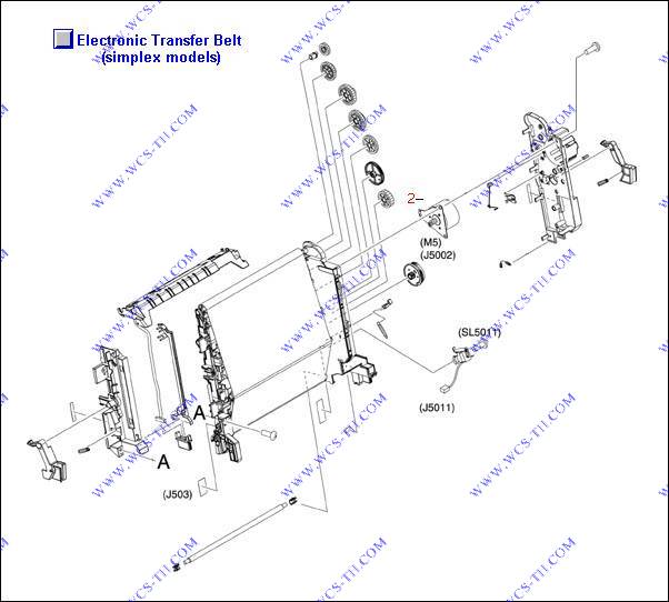 HP Color LaserJet 3600 Electronic Transfer Belt (simplex models)