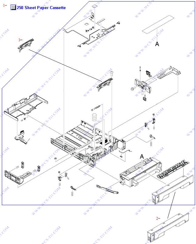 HP Color LaserJet 3800 250 Sheet Cassette 