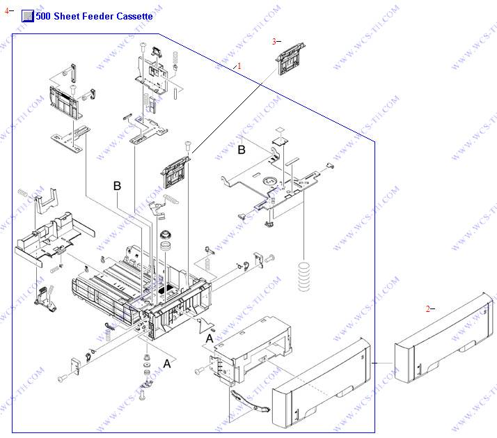HP Color LaserJet 3800 500 Sheet Feeder Cassette (Tray 3)