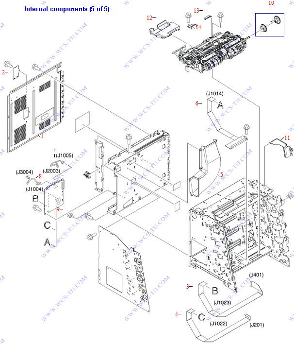 HP Color LaserJet 3800 Internal Components (5 of 5)