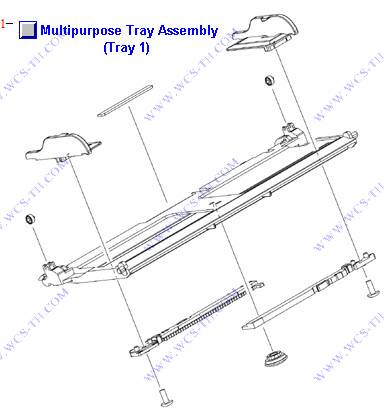 HP Color LaserJet 3800 Multipurpose Tray Assembly (Tray 1)