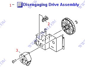 HP Color LaserJet 4650 Disengaging Drive Assembly