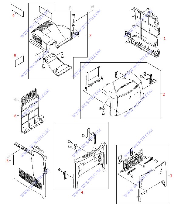 HP Color LaserJet 4650 External Covers and Panels