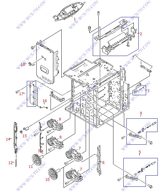 HP Color LaserJet 4650 Internal Components (1 of 5)