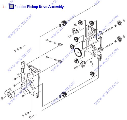 HP Color LaserJet 4650 2 X 500 Feeder Paper Pickup Drive Assembly