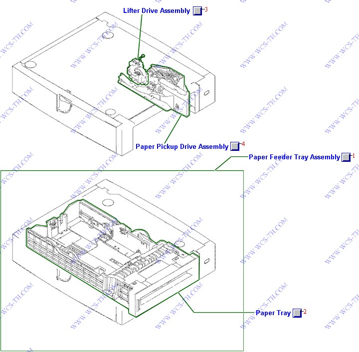 HP Color LaserJet 4700 500-Sheet Paper Feeder Assembly