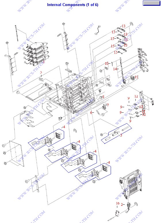 HP Color LaserJet 4700 Internal Components (1 of 6)