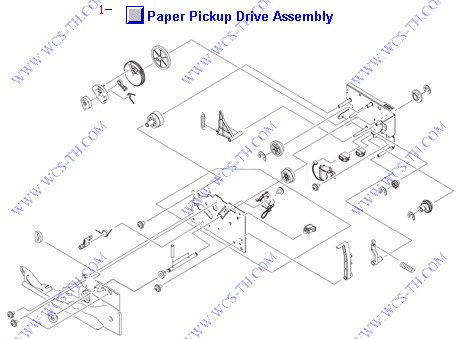 HP Color LaserJet 4700 Paper Pickup Drive Assembly