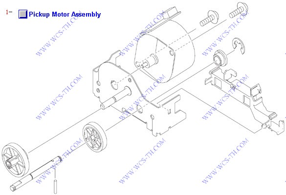 HP Color LaserJet 4700 Paper Pickup Motor Assembly