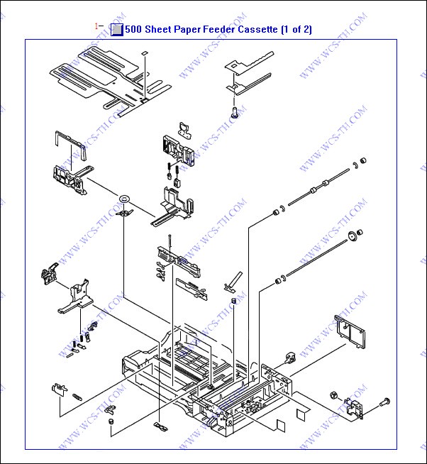 HP Color LaserJet 5550 500 Sheet Paper Feeder Cassette (1 of 2)