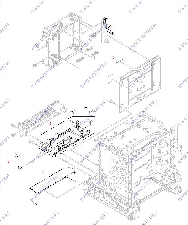 HP Color LaserJet 5550 Internal Components (2 of 9)