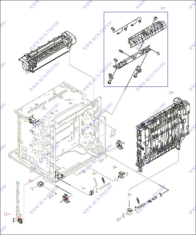 HP Color LaserJet 5550 Internal Components (3 of 9)