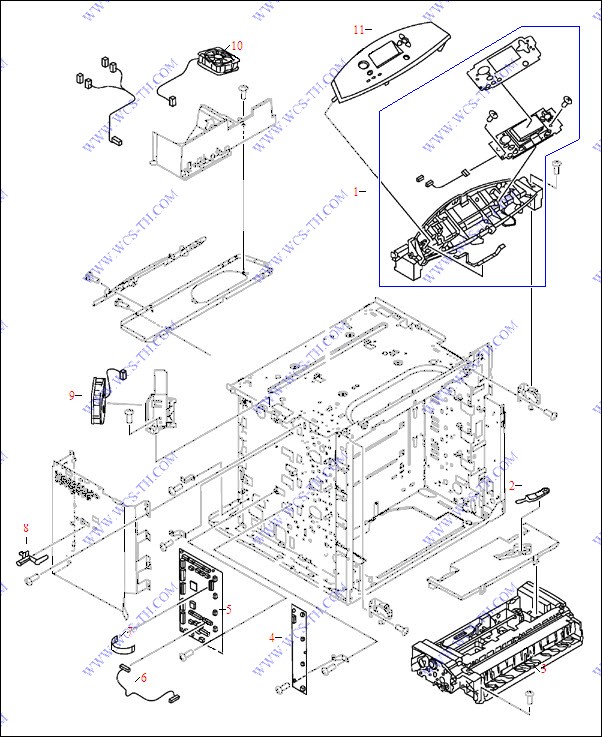 HP Color LaserJet 5550 Internal Components (4 of 9)