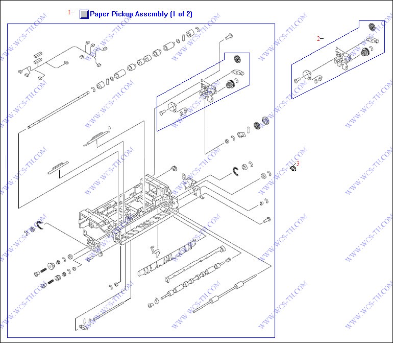 HP Color LaserJet 5550 Paper Pickup Assembly (1 of 2)