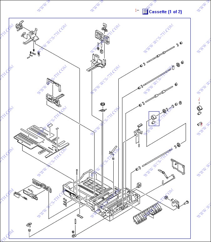 HP Color LaserJet 5550 Tray 2 Paper Cassette (1 of 2)