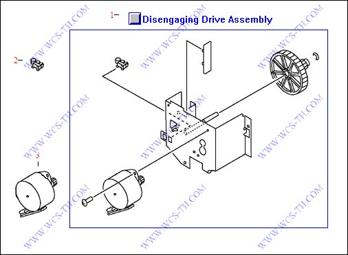 HP Color LaserJet 5550 Disengaging Drive Assembly