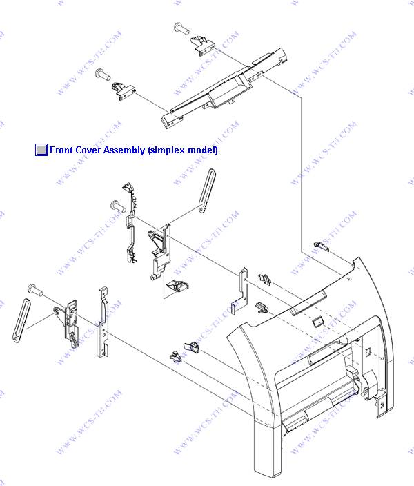 HP Color LaserJet CP3505 Front-cover assembly (simplex model)