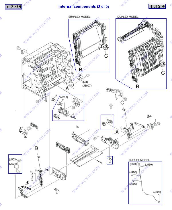 HP Color LaserJet CP3505 Internal components (3 of 5)