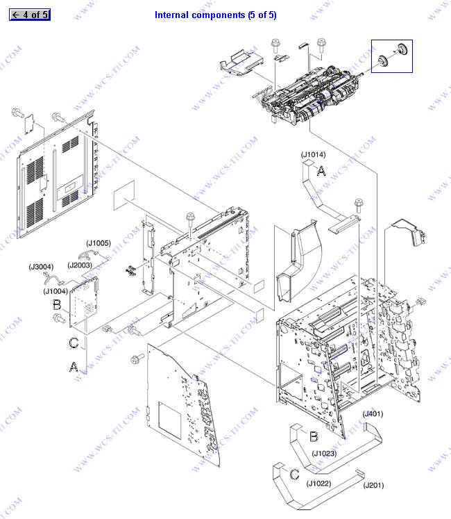 HP Color LaserJet CP3505 Internal components (5 of 5)