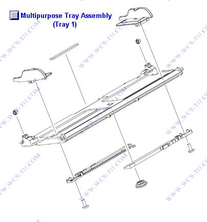 HP Color LaserJet CP3505 Multipurpose tray assembly (tray 1)