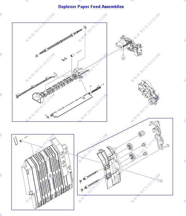 HP Color LaserJet CP3505 Duplex-paper feed assembly (duplex models)