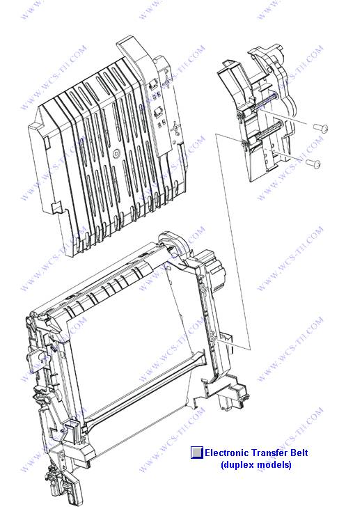 HP Color LaserJet CP3505 Electronic transfer belt (duplex models)