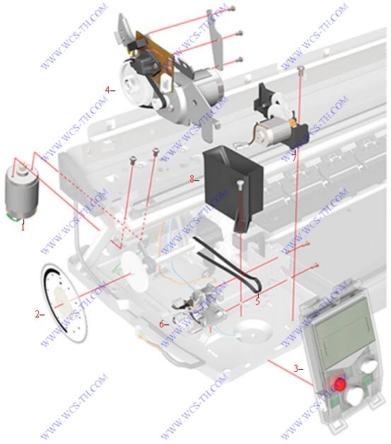 HP DesignJet 130 Left-side Assemblies