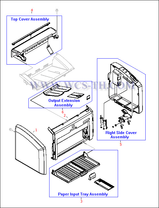 HP LaserJet 1022 External Case Parts