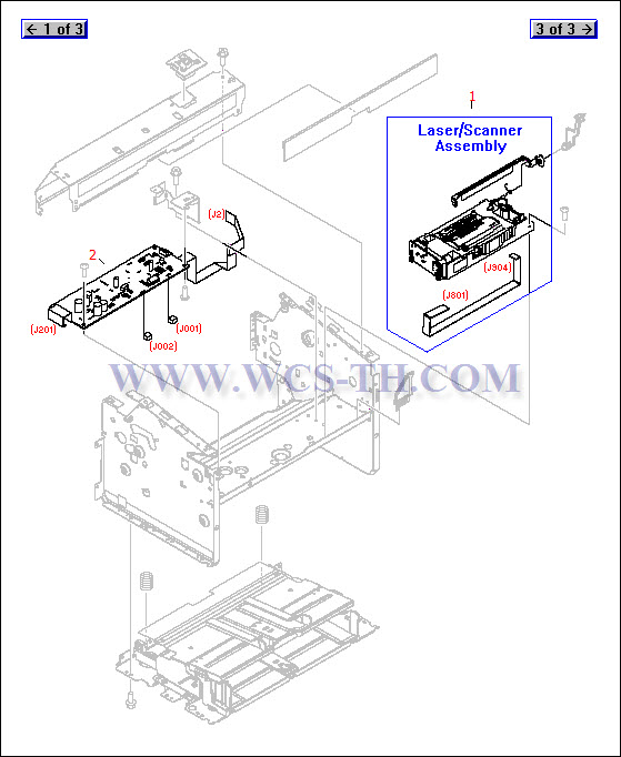 HP LaserJet 1022 Internal Components (2 of 3)