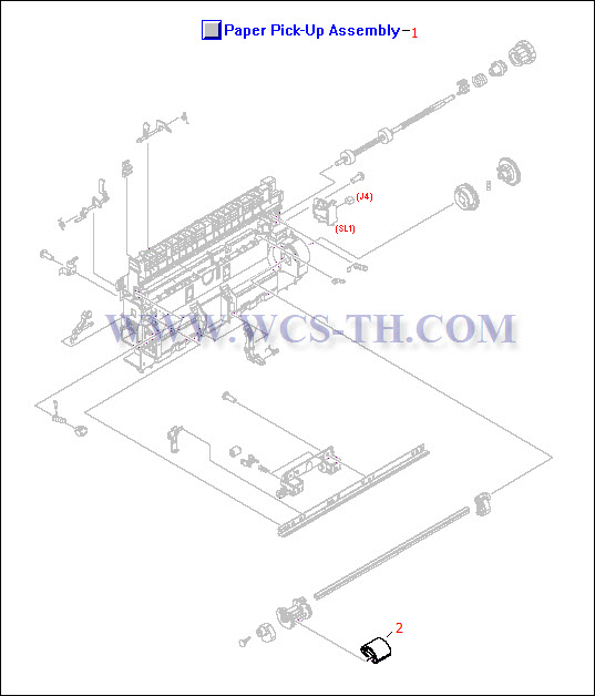 HP LaserJet 1022 Paper Pickup Assembly