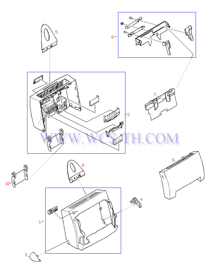HP LaserJet 1100 External Covers and Trays