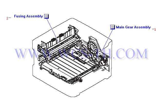 HP LaserJet 1160 Main Assembly Locator (2 of 2)