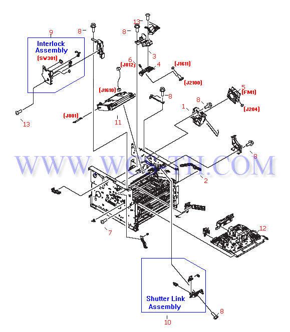 HP LaserJet 1160 Internal Components (2 of 4)
