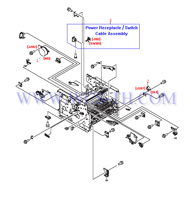 HP LaserJet 1160 Internal Components (4 of 4)
