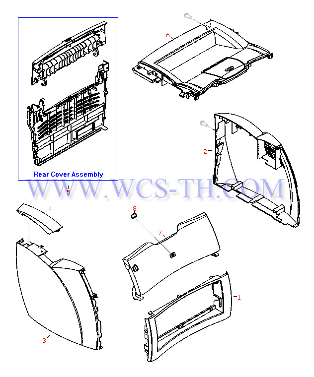 HP LaserJet 1200 External Case Parts