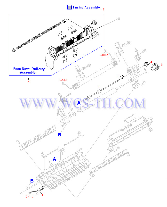 HP LaserJet 1200 Fusing Assembly Parts