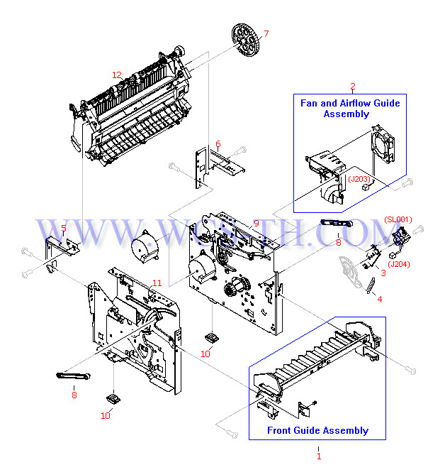HP LaserJet 1200 Internal Components (2 of 2)