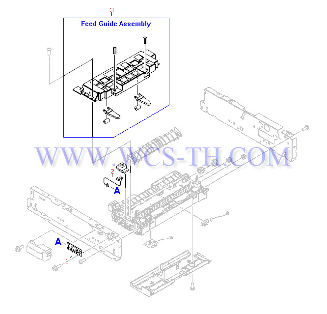 HP LaserJet 1300 250 Sheet Tray - Internal Components (2 of 2)
