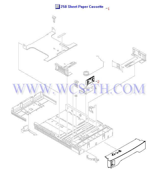 HP LaserJet 1300 250 Sheet Tray - Paper Cassette Assembly
