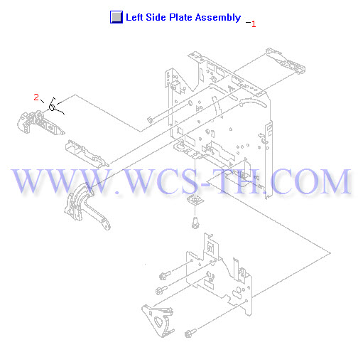 HP LaserJet 1300 Left Side Plate Assembly
