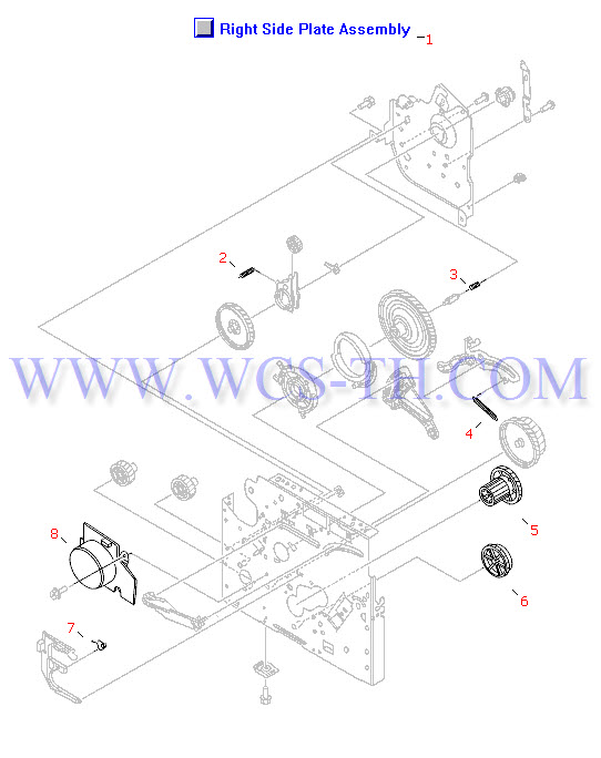 HP LaserJet 1300 Right Side Plate Assembly