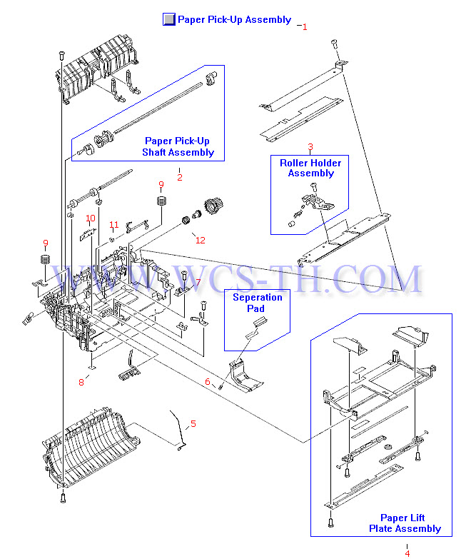 HP LaserJet 1300 Paper Pickup Assembly