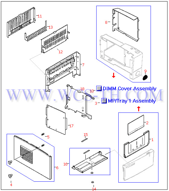 HP LaserJet 2100 External Covers and Panels