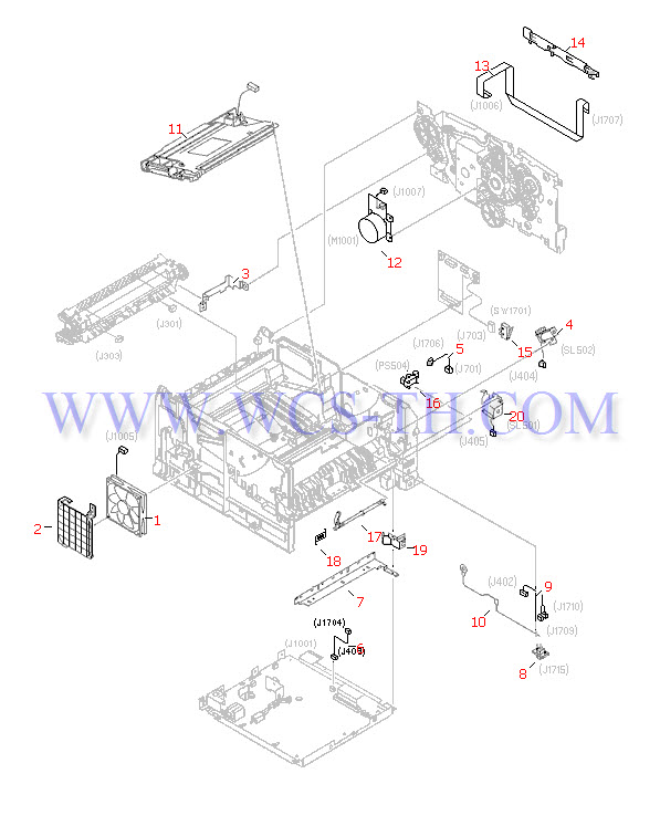 HP LaserJet 2100 Internal Components (1 of 3)