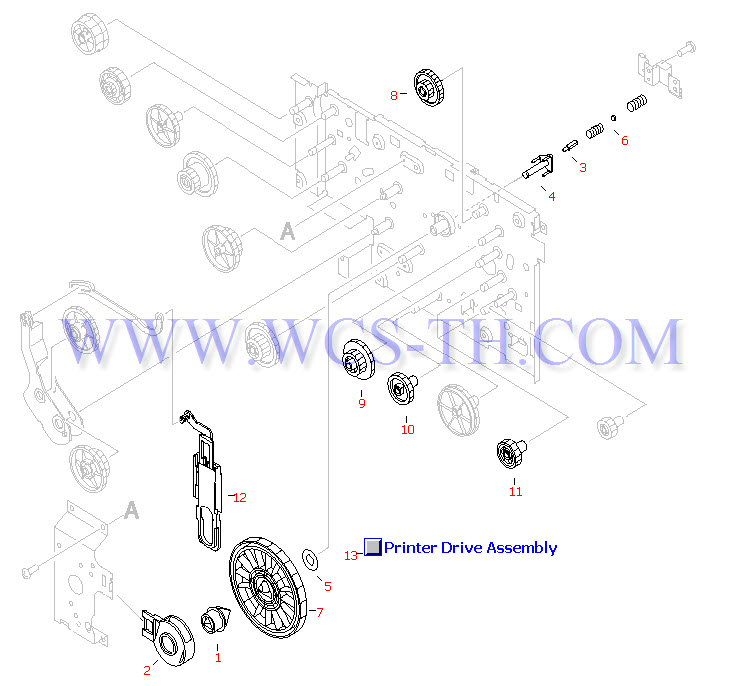 HP LaserJet 2200 Printer Drive Assembly