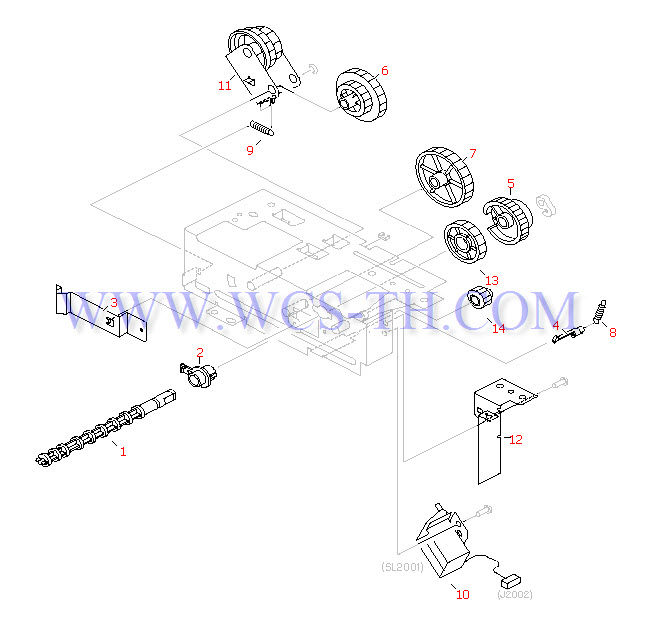 HP LaserJet 2200 250 Sheet Feeder Drive Assembly
