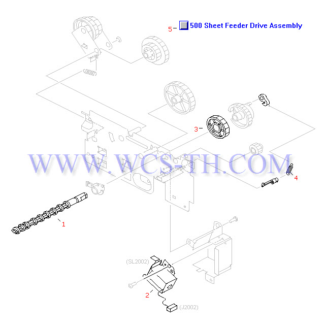 HP LaserJet 2200 500 Sheet Feeder Drive Assembly